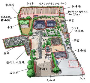 倉常寺境内マップ
